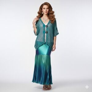 Elegant Teal Women's Sweater